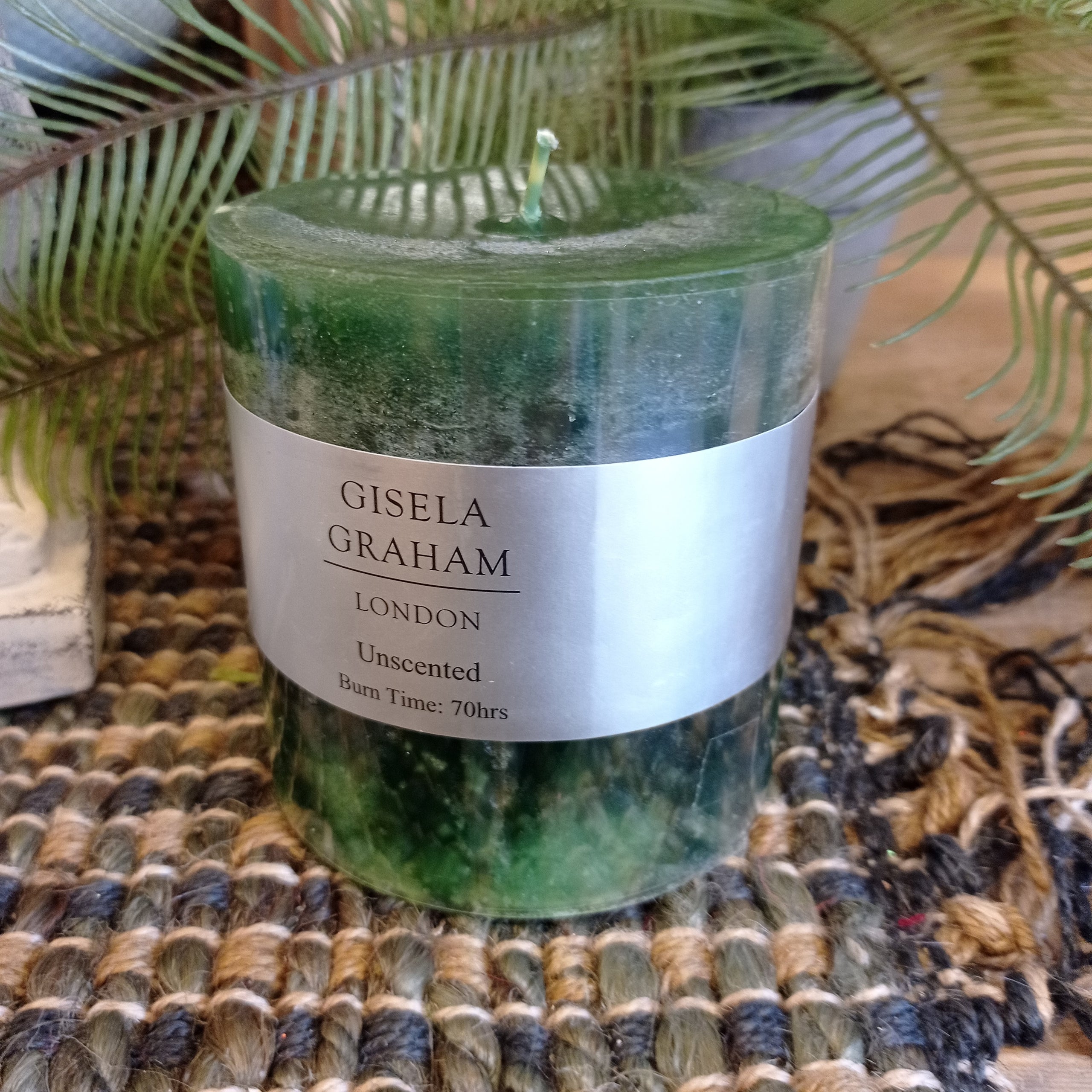 Dark Green Pillar Candle Nook